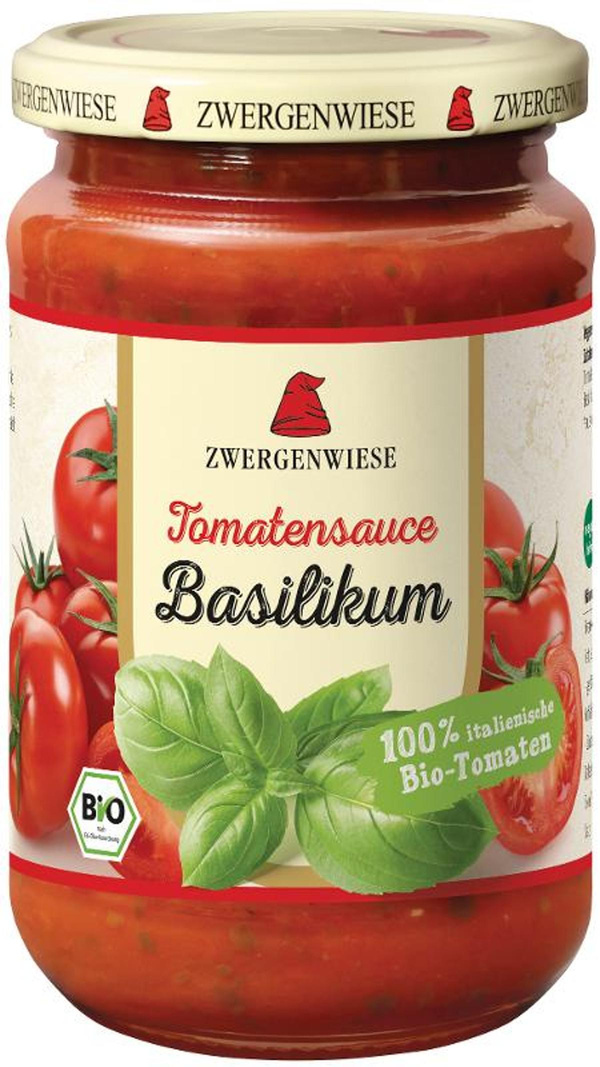 Produktfoto zu Tomatensauce Basilikum 340ml