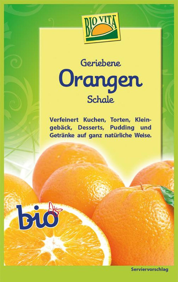 Produktfoto zu Orangenschale gerieben