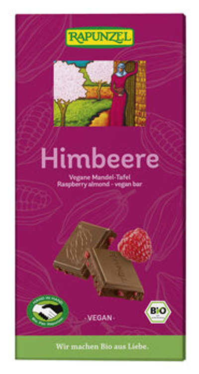 Produktfoto zu Himbeere vegane Mandel-Tafel H