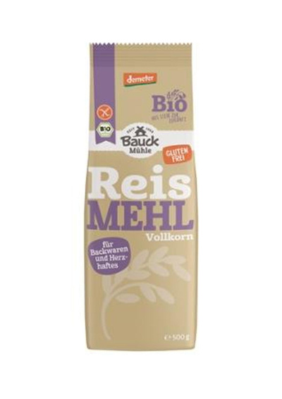 Produktfoto zu Reismehl Vollkorn, gf, 500g
