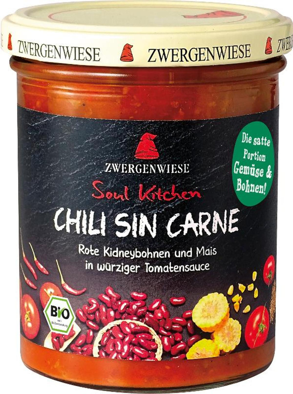 Produktfoto zu Soul Kitchen Chili sin Carne 370g