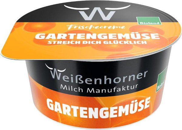 Produktfoto zu Weißenhorner Gartengemüse Frischkäse 150g