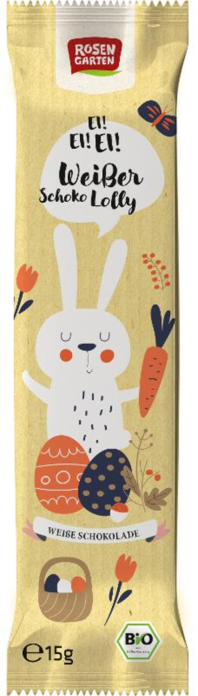 Produktfoto zu Weißer Lolly Hase 15g