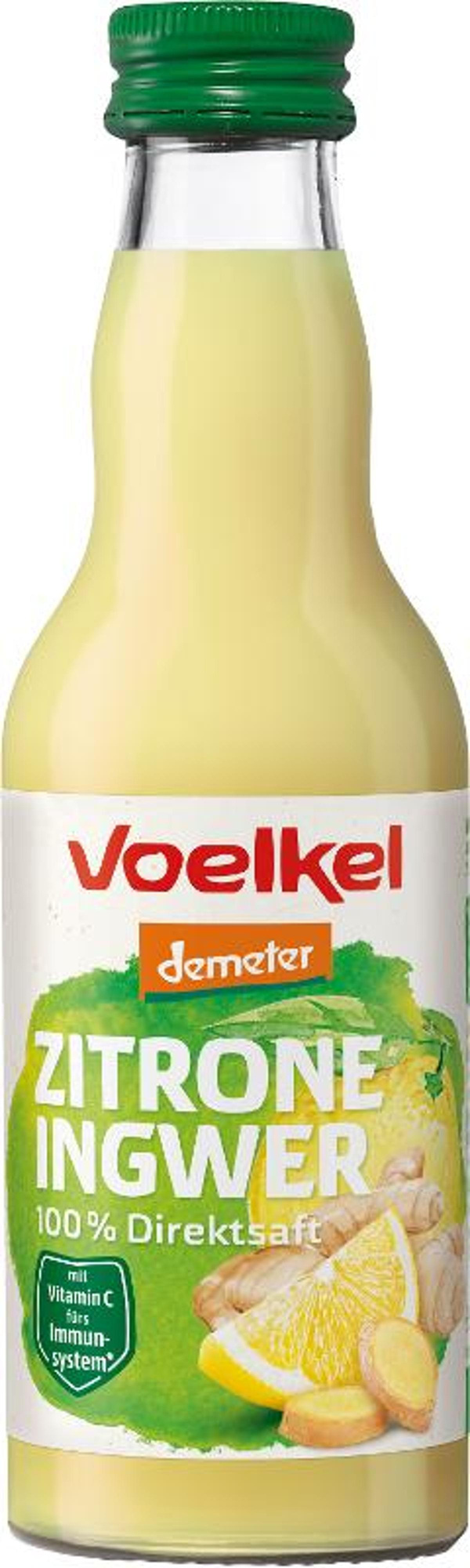 Produktfoto zu Zitrone Ingwer Saft demeter 0,2l