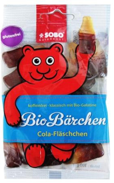 Produktfoto zu Cola Fläschchen mit Gelatine 100g