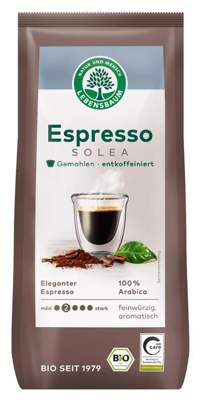 Produktfoto zu Solea Espresso entkoffeiniert und gemahlen