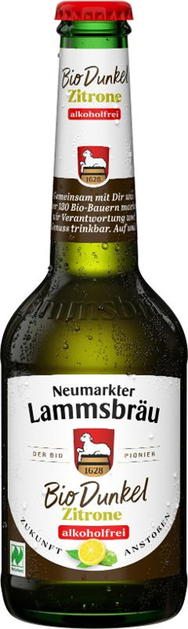Produktfoto zu Lammsbräu Bio Dunkel Zitrone alkoholfrei 10x0,33l