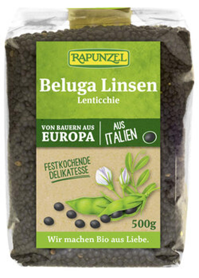 Produktfoto zu Beluga Linsen schwarz, klein