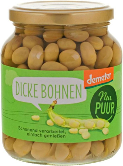 Produktfoto zu Dicke Bohnen im Glas, 350g