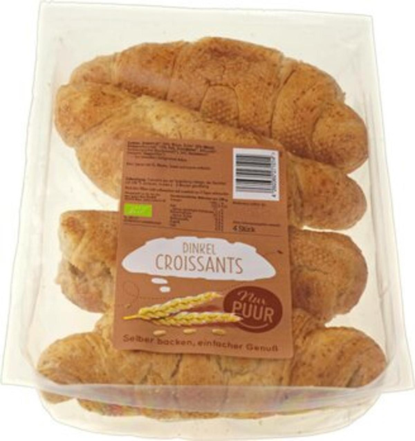 Produktfoto zu Dinkel Croissant 4 Stk