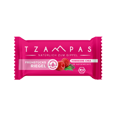 Produktfoto zu TZAMPAS Frühstücksriegel Himbeere Chia 70g