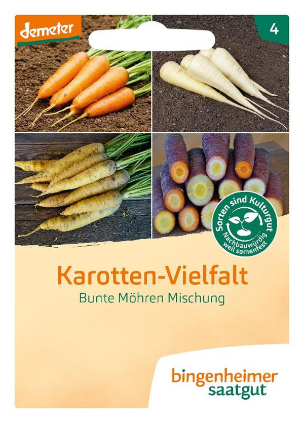 Produktfoto zu Saatgut Karotten-Vielfalt
