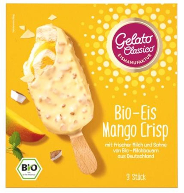 Produktfoto zu Stieleis Mango Crisp Multipack 3 Stück