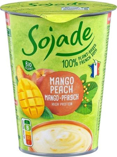 Produktfoto zu Sojade Mango-Pfirsich 400g