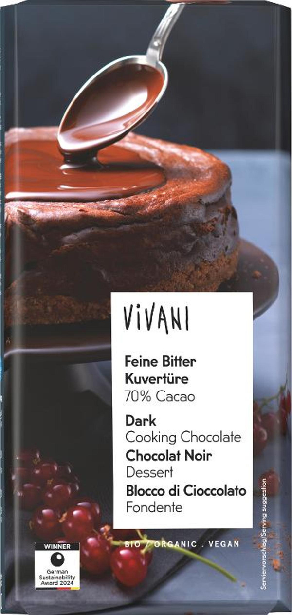 Produktfoto zu Kuvertüre, zartbitter 150g