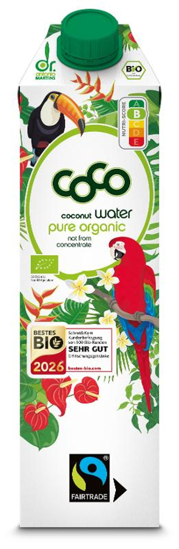 Produktfoto zu Kokoswasser Pur Fairtrade 1 l