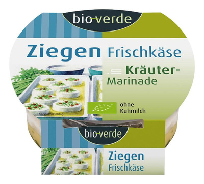 Produktfoto zu Ziegenfrischkäse in Kräuter-Marinade 100g